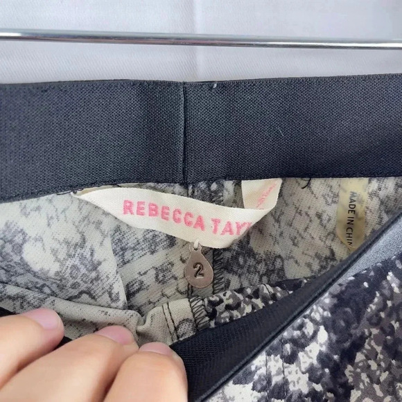 Rebecca Taylor Snakeskin Skinny Pants Leggings - Picture 6 of 10